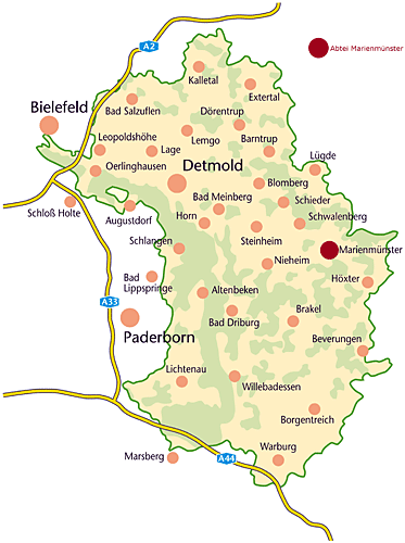 Gesamtplan Naturpark Teutoburgerwald/Eggegebirge